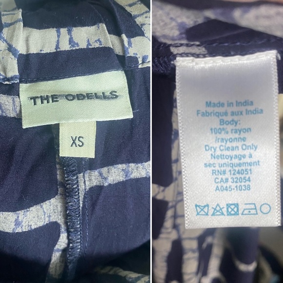 Anthropologie The Odells Gretchen Paperbag Jogger Plaid  Blue/White  XS NO BELT - Picture 9 of 9